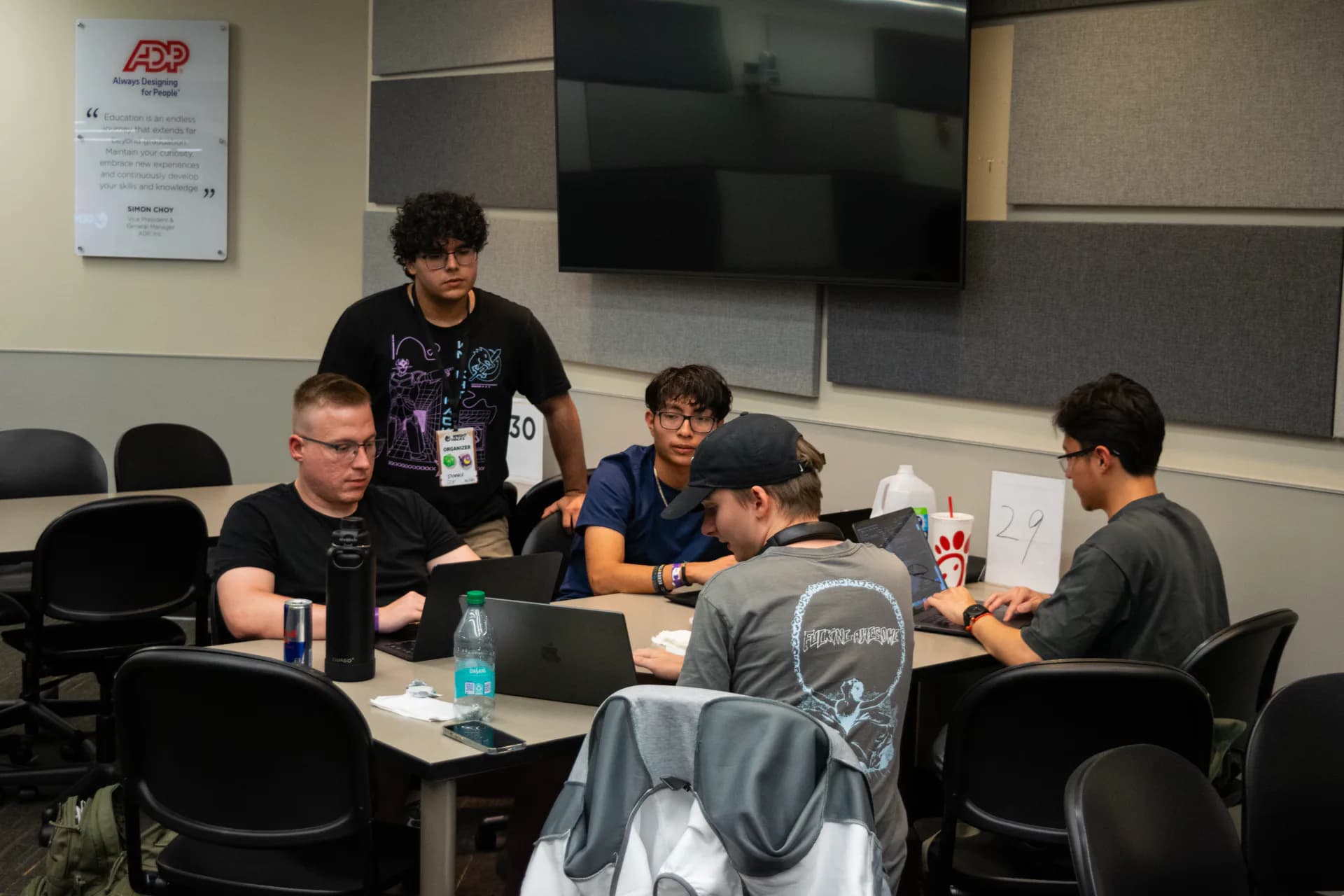 Jakob Laise at a hackathon, photo 3